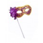 Mask on stick - purple