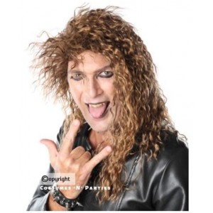 Rock Star Brown Long Curly wig