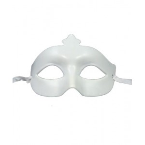 Shiny Crown Eyemask - White