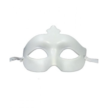 Shiny Crown Eyemask - White