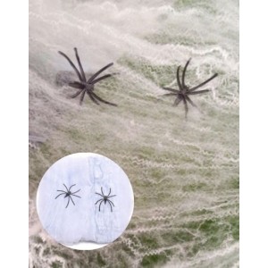 Stretchable Spider Web - White