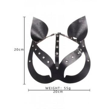 Leather Cat Woman Mask