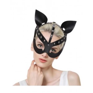 Leather Cat Woman Mask