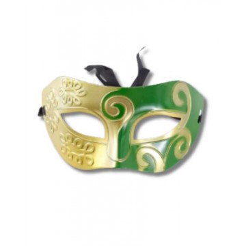Swirly Colorful Eyemask Gold/Green