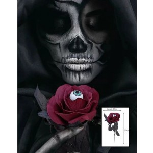 Red Rose With Eyeball