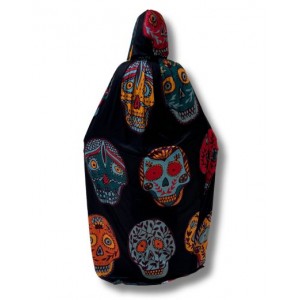 Mexican Skull Long Cape