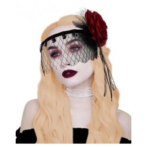 Gothic Rose Lace Face Mask