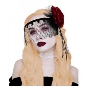 Gothic Rose Lace Face Mask
