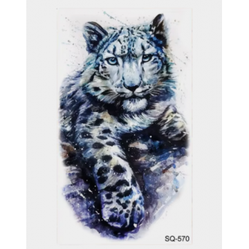 Temporary Small Tattoo Snow Leopard