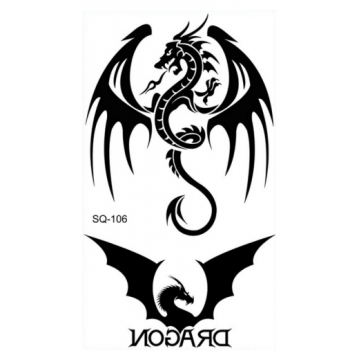 Temporary Small Tattoo Tribal Dragon