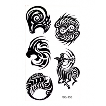 Temporary Small Tattoo Tribal Zodiac