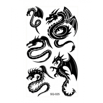 Temporary Small Tattoo Fantasy Dragon