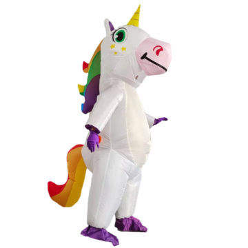 Inflatable White Unicorn