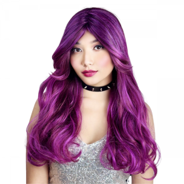 Purple Chic Curly Wig