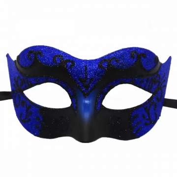 Sparkly masquerade mask - Black/Blue