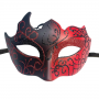 Fowecelt Venetian Masquerade Mask Black/Red