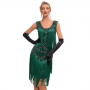 Flapper Emerald Speakeasy Siren Dress