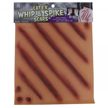 Whip and spike scars latex sheet